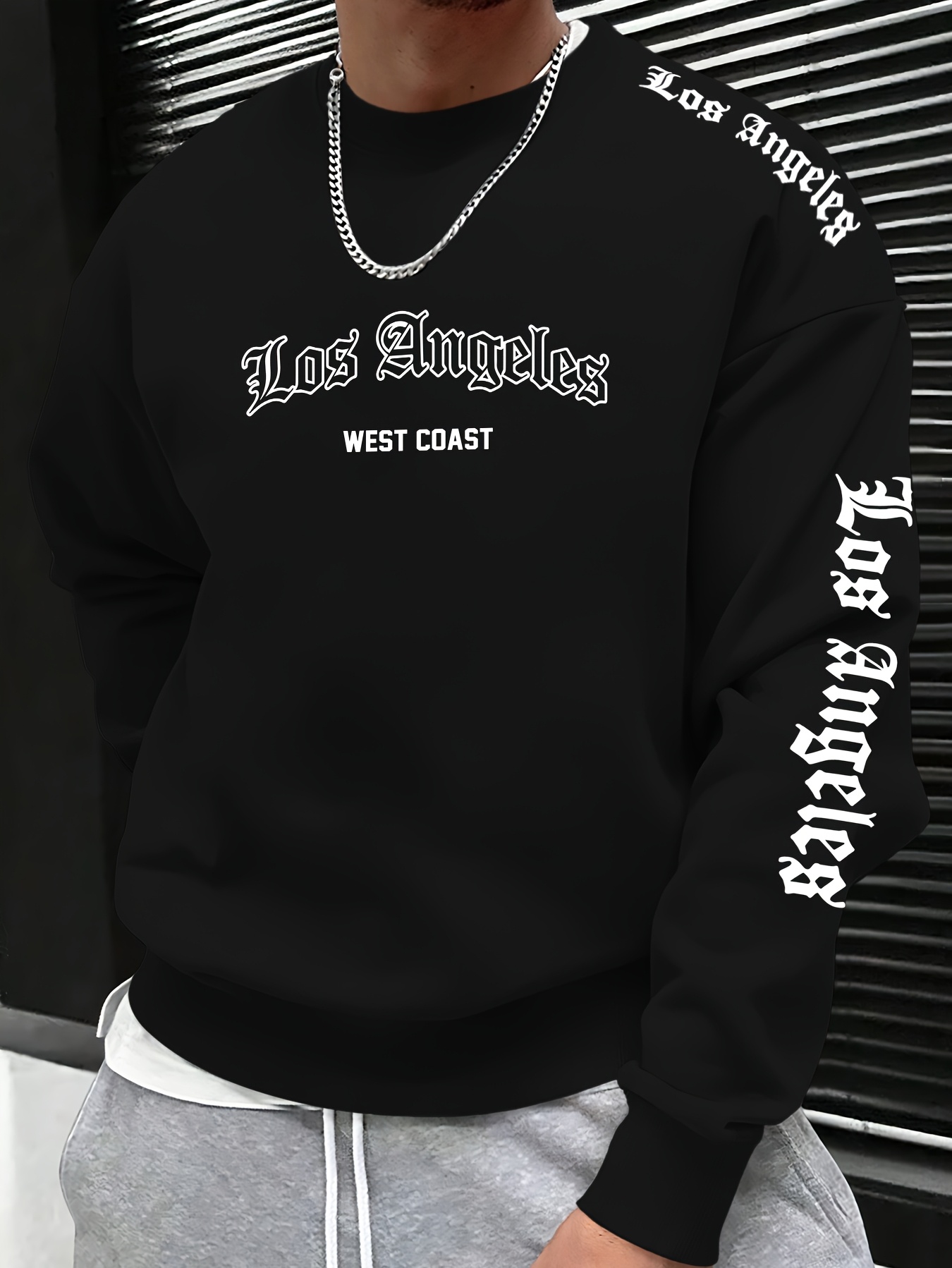 Eve Party - 2026 Herbst/Winter Herren Rundhals-Sweatshirt mit Buchstabendruck