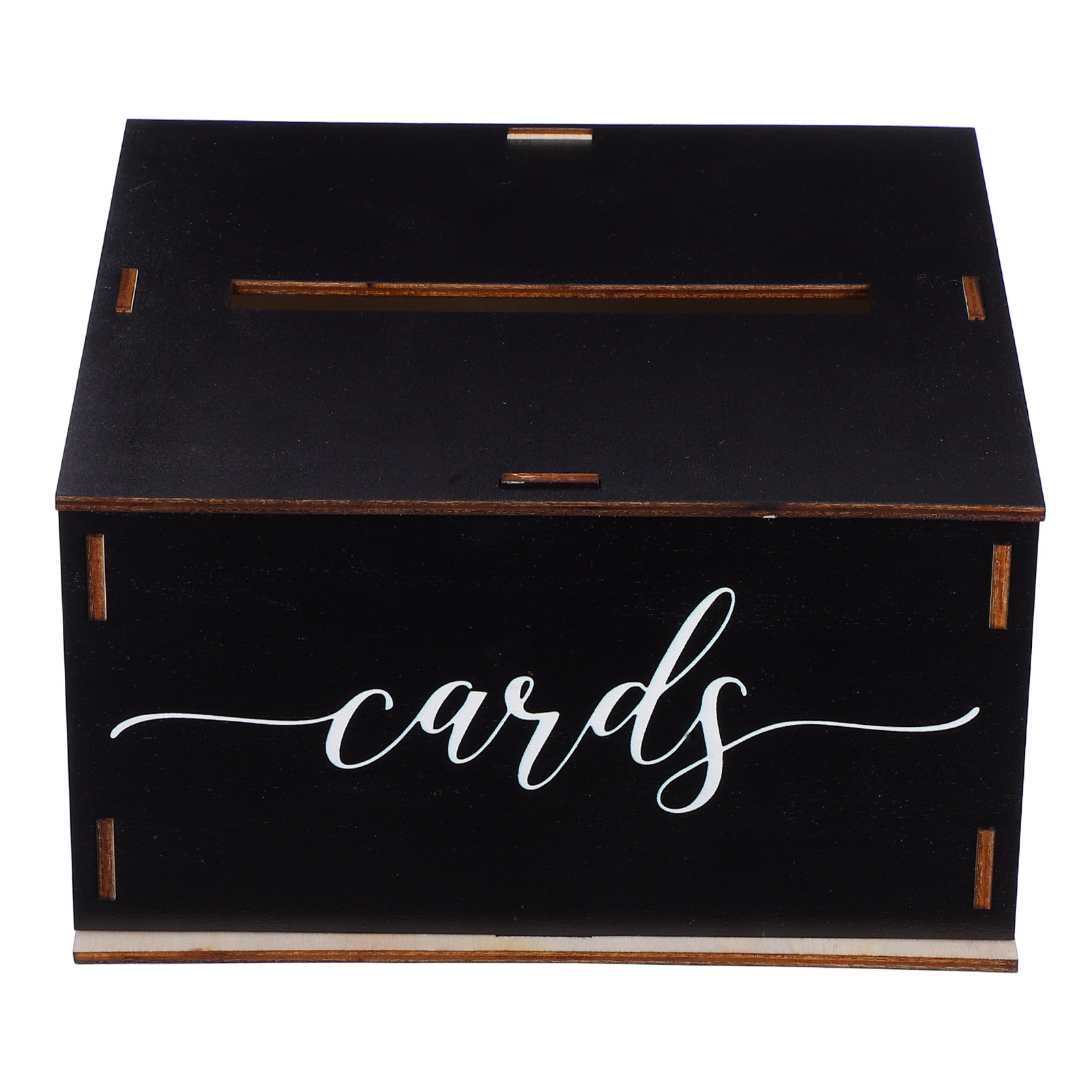 Event Party Box - Hölzerne Hochzeitskarten-Box Rustikaler Charme Dekorativer Kartenhalter
