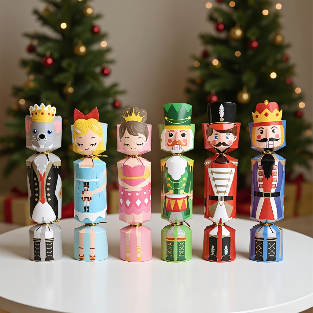 Event Party Box - 24 Stück Weihnachtsknaller Soldat Nussknacker Prinzessin