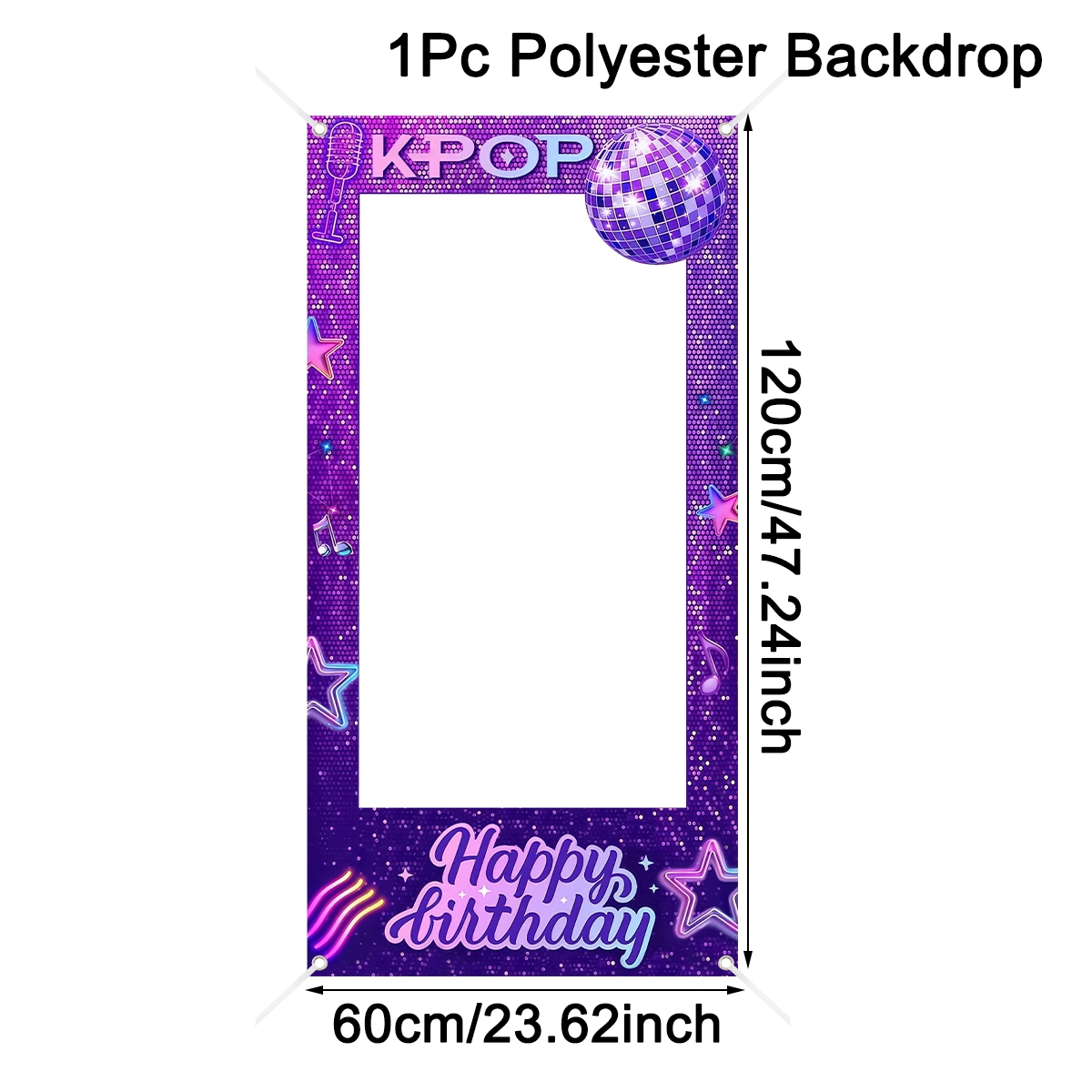 1 Stück Lila K-POP Fotorahmen- – Photo Booth Frame Bewertung und Preis