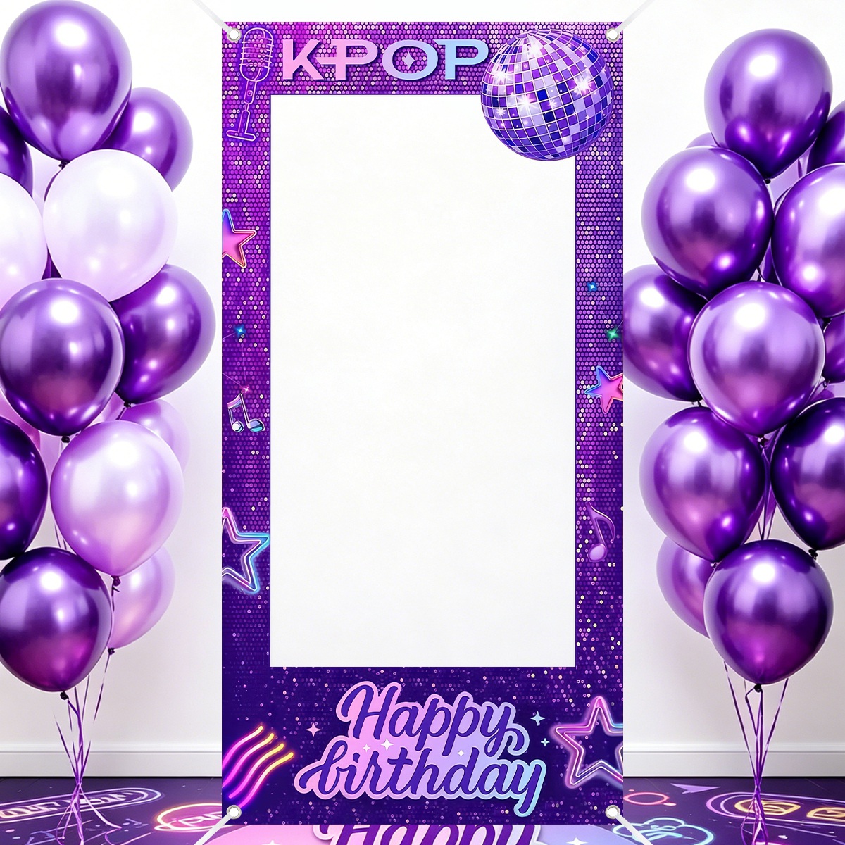 1 Stück Lila K-POP Fotorahmen- – Photo Booth Frame Bewertung und Preis