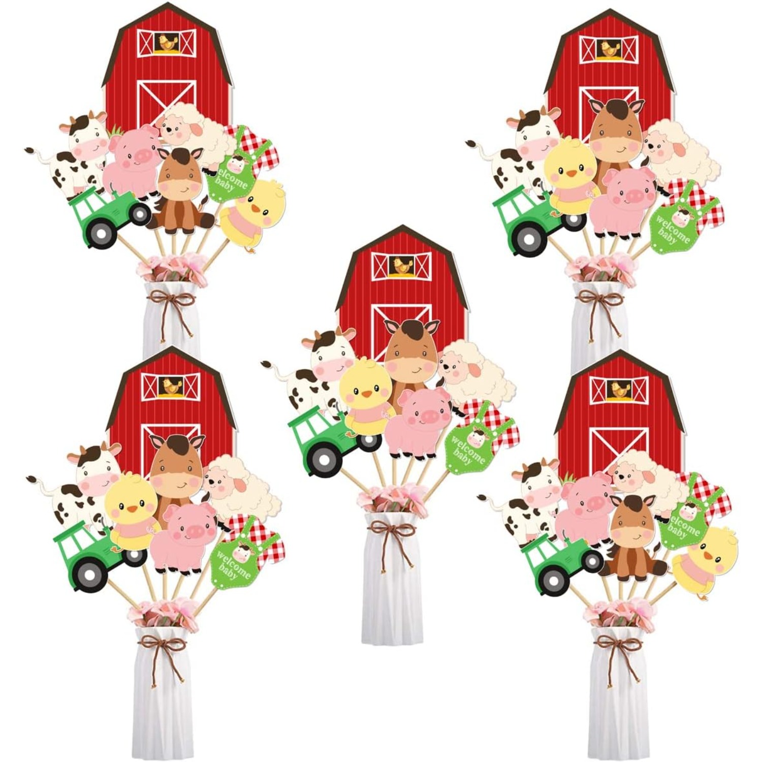 Bauernhof Tier Baby Dusche Her – Centerpiece Stick Bewertung und Preis