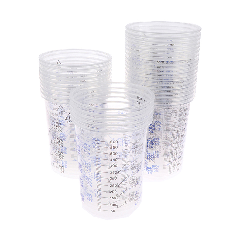 50 Stück 600ml Kalibrierte Kun – Plastic Cup 50Pcs Bewertung und Preis
