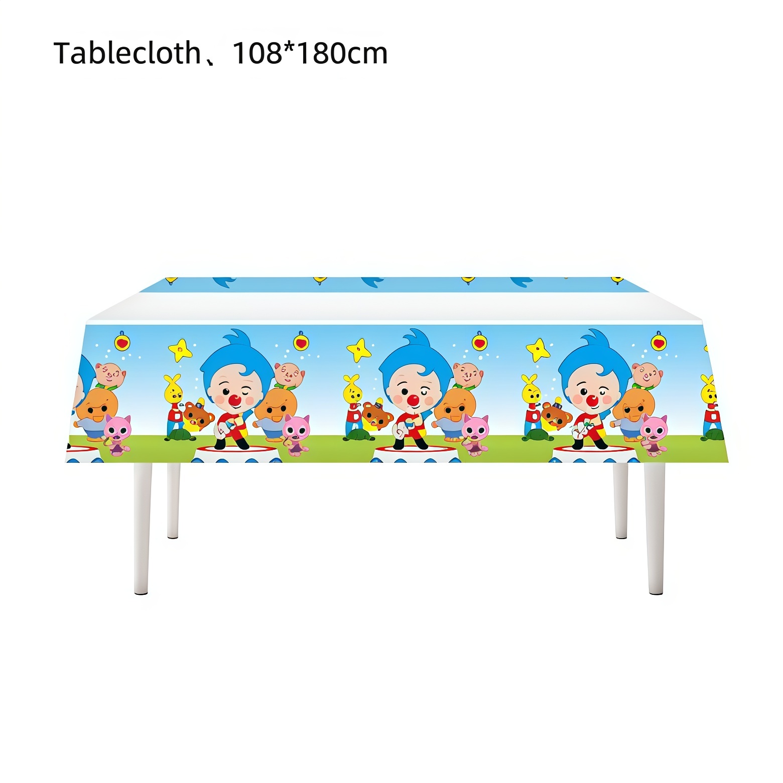 Cartoon-Zirkus-Thema Einweg-Pa – Table Cloth Disposable Bewertung und Preis