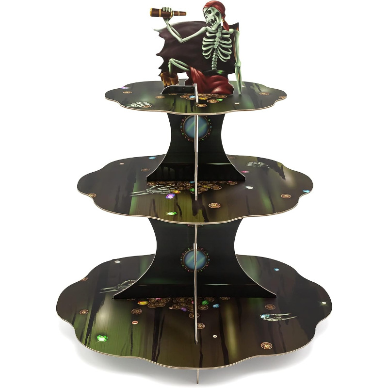 Totenkopf-Piraten-Cupcake-Stän – Cupcake Stand Tier Bewertung und Preis
