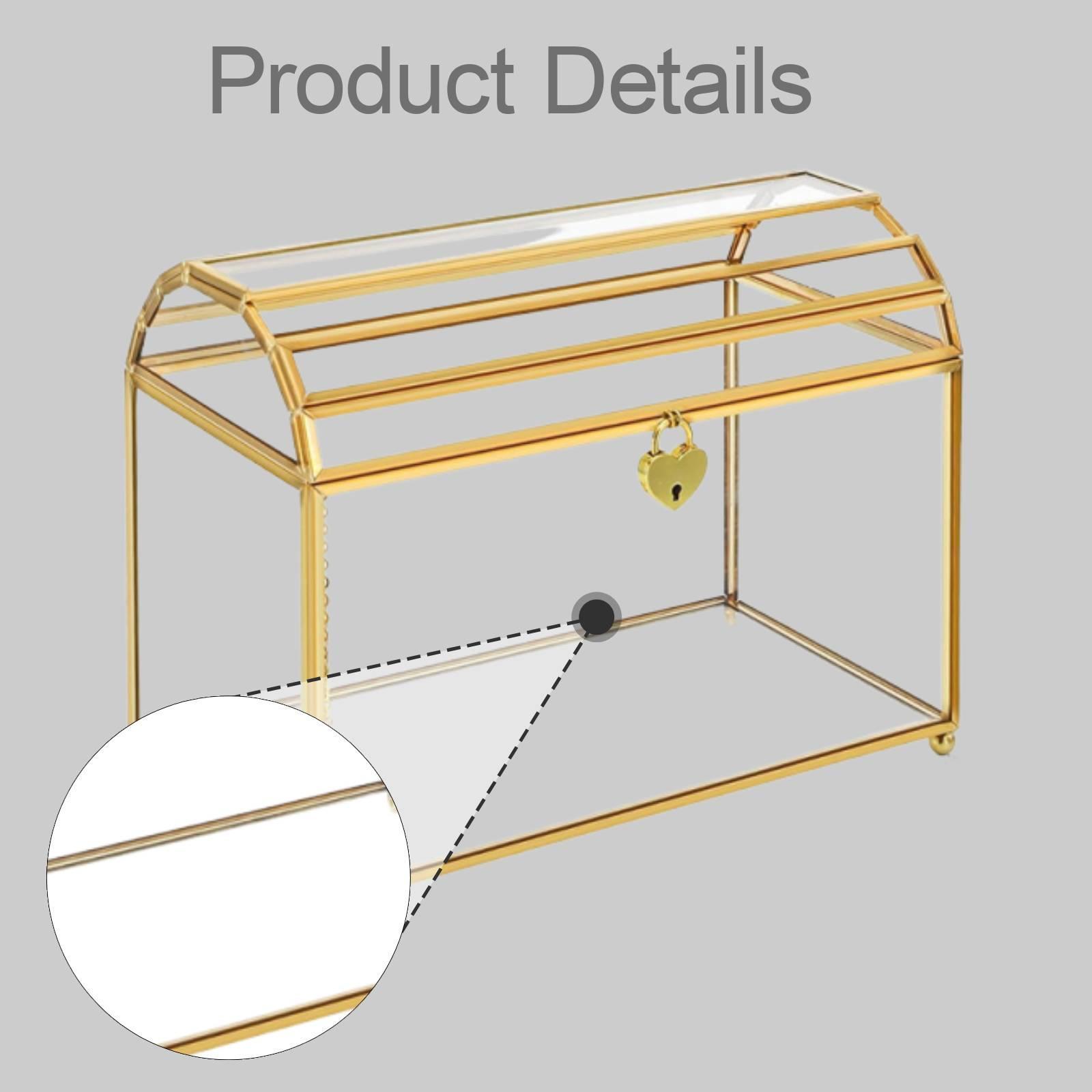 Glas-Hochzeitskartenbox Tragba – Event Party Box Bewertung und Preis