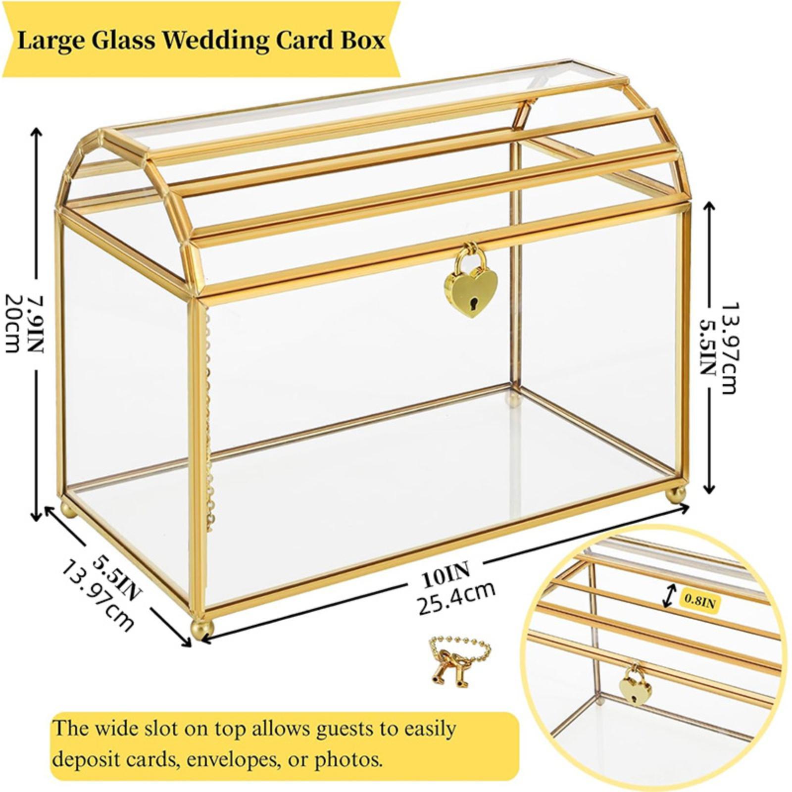 Glas-Hochzeitskartenbox, Aufbe – Event Party Box Bewertung und Preis