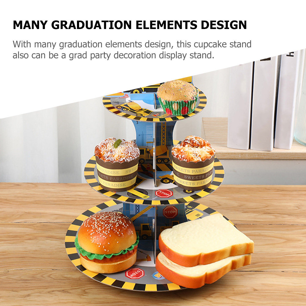 3-stufiger Abschluss-Cupcake-S – Cupcake Stand Tier Bewertung und Preis