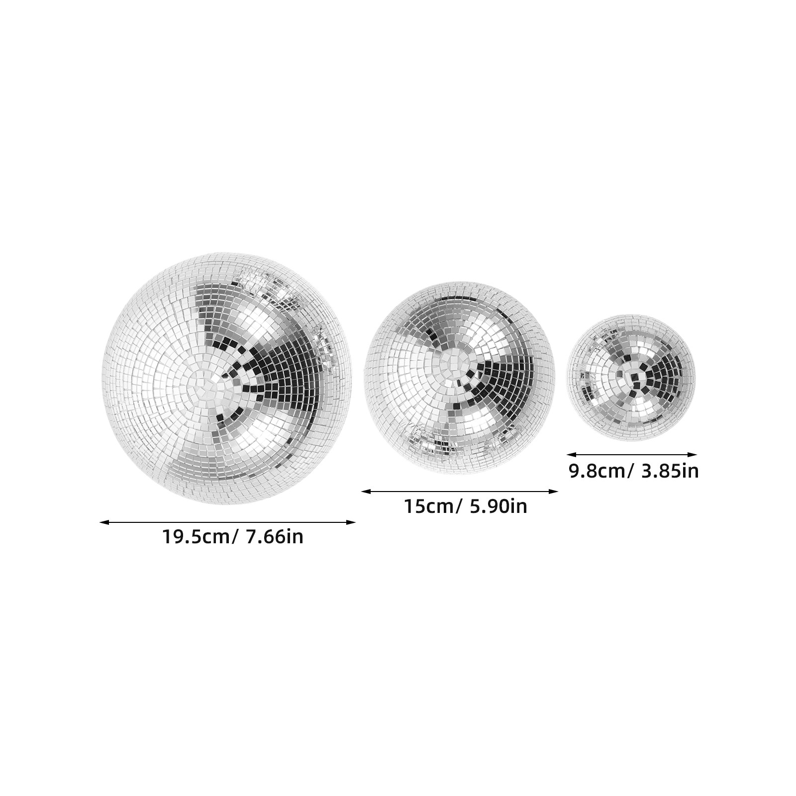 3-teilige Spiegel-Diskokugel a – Event Party Dj Bewertung und Preis