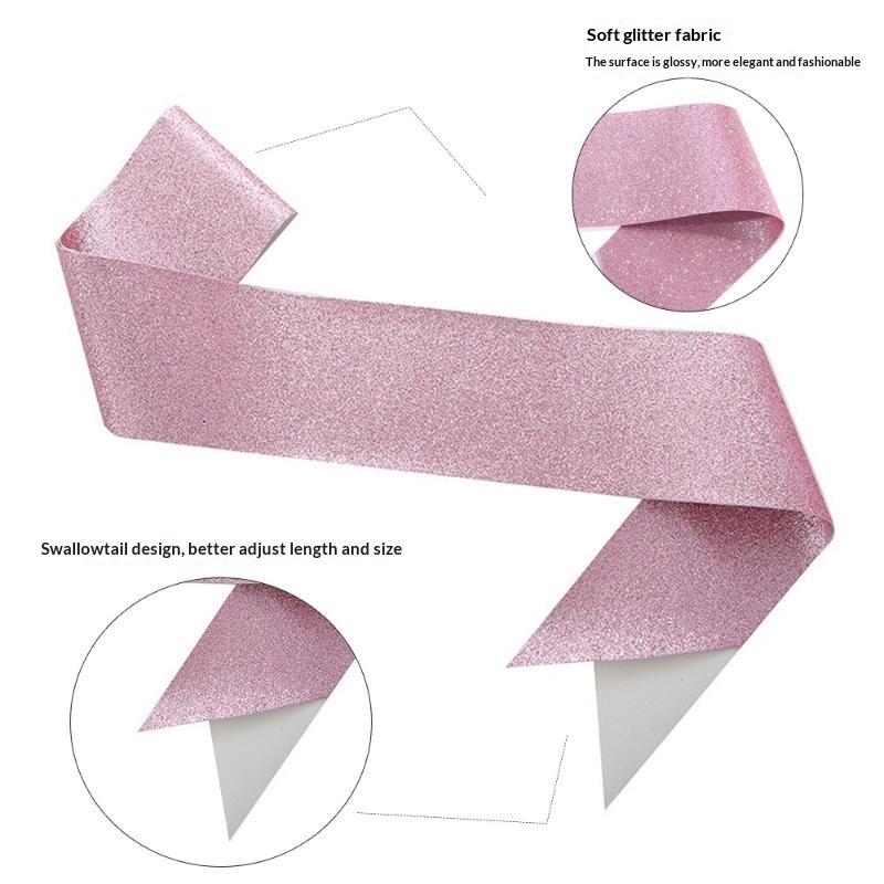 Glitzernde, unbedruckte Satins – Birthday Sash Glitter Bewertung und Preis