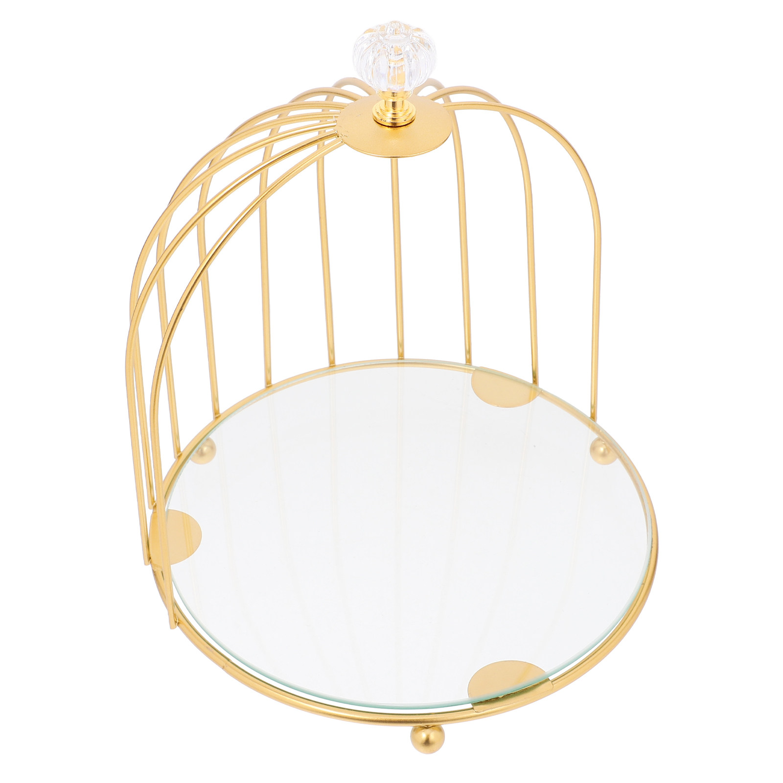Goldener Vogelkäfig-Kuchenstän – Cupcake Stand Tier Bewertung und Preis