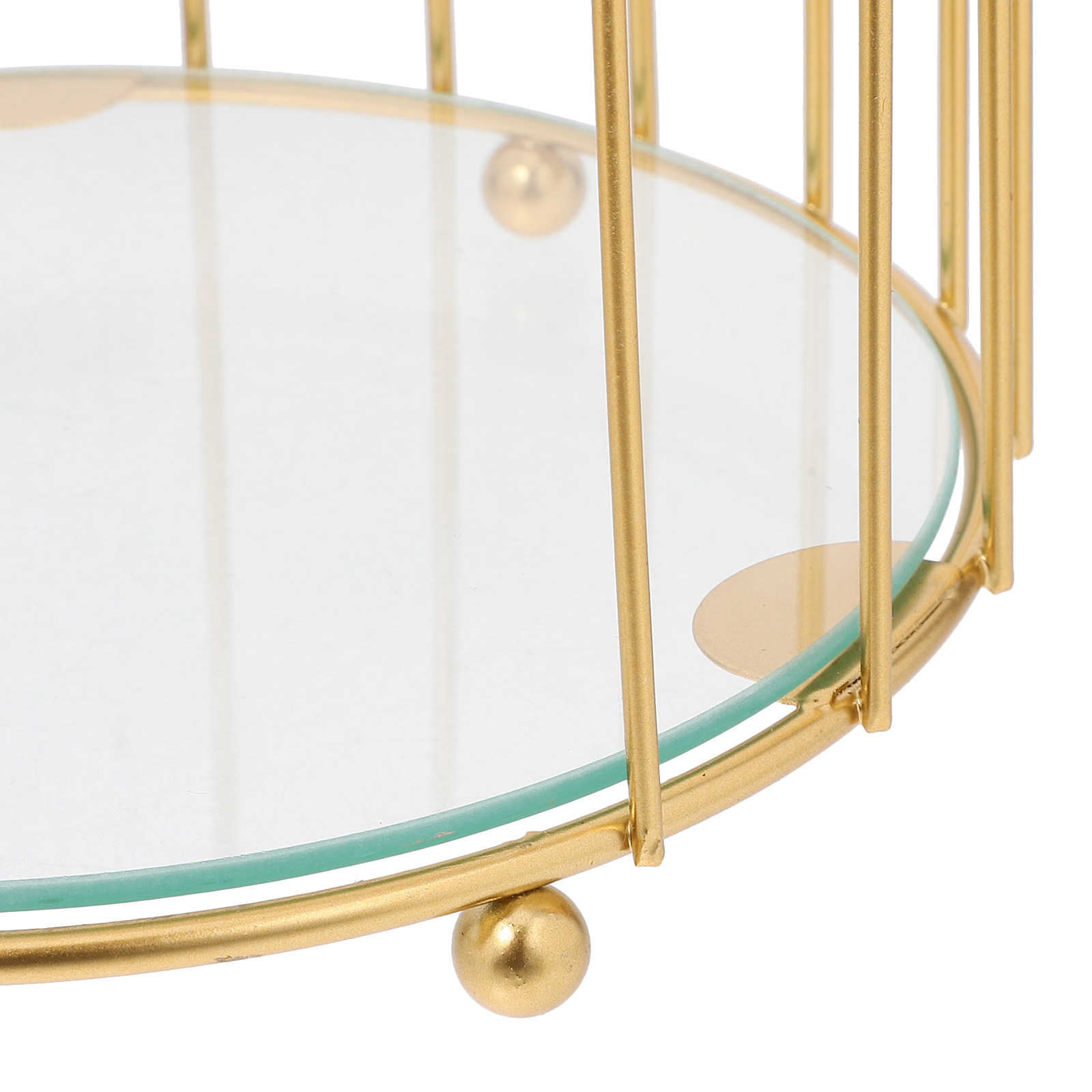 Goldener Vogelkäfig-Kuchenstän – Cupcake Stand Tier Bewertung und Preis