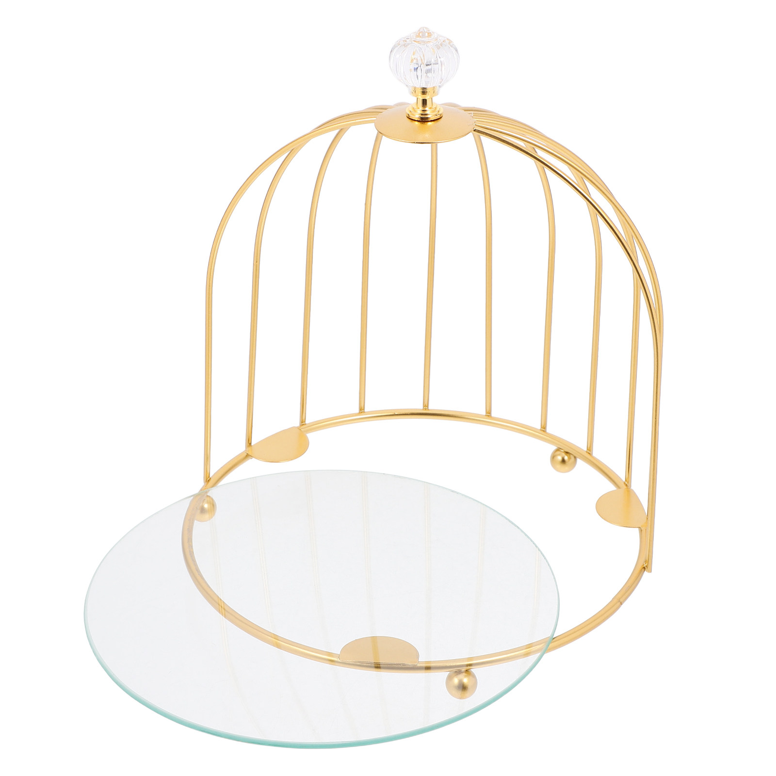 Goldener Vogelkäfig-Kuchenstän – Cupcake Stand Tier Bewertung und Preis